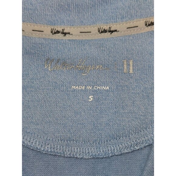 Walyer Hagen Mens Midweight 1/4 Zip Pullover Sweatshirt Blue Heather Sz S - Picture 8 of 9